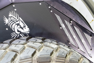 Fishbone Offroad 2018+ Jeep Wrangler - Black Powdercoat Rear Inner Fenders