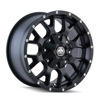 Mayhem 8015 Warrior 17x9 / 5x127 BP / 18mm Offset / 87mm Hub Matte Black Wheel