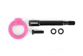PERRIN 08-14 Subaru WRX/STI (Sedan) / 20-25 Outback All Models Tow Hook Kit (Rear) - Hyper Pink