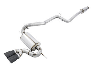 AWE Tuning Ford Focus ST Touring Edition Cat-Back Exhaust - Resonated - Diamond Black Tips