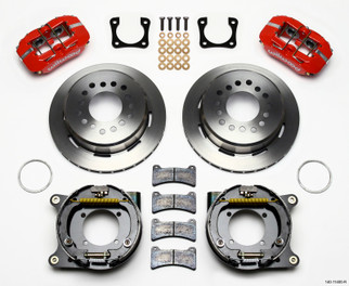 Wilwood Dynapro Low-Profile 11.00in P-Brake Kit - Red Chevy 12 Bolt Spcl 2.81in Off Stag Mount