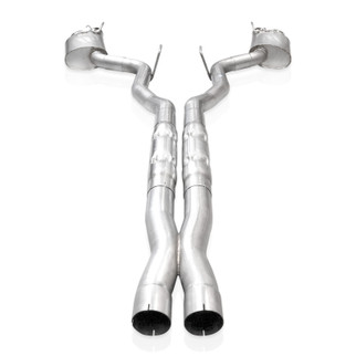 Stainless Works 2024 Mustang GT Catback Quad Tips Legend Sound H-Pipe Performance Connect Exhaust