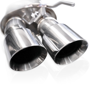 Stainless Works 2024 Mustang GT Catback Quad Tips Legend Sound H-Pipe Performance Connect Exhaust