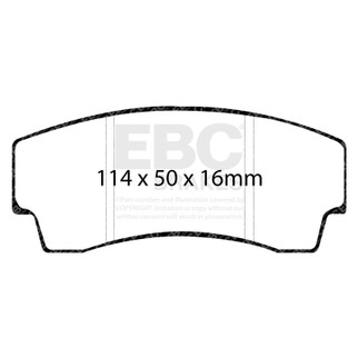 EBC Racing Alcon H-Type RC4463/42 SR-21 Sintered Race Brake Pads