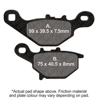 EBC 03-06 Kawasaki KLX 125 L Front Left R Series Sintered Brake Pads