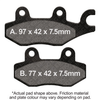 EBC 89-05 Kawasaki KLF 300 Bayou 4x4 Front Left/Right SV Series Brake Pads