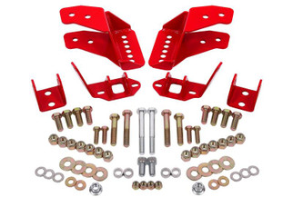 BMR 78-87 G-Body Coilover Conversion Kit Rear Adjustable Shock Mount Without CAB - Red