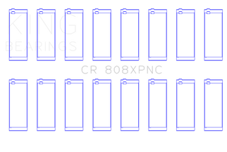 King Engine Bearings GM 369-502 Gen IV / V / VI Big Block Chevy Rod Bearing Set