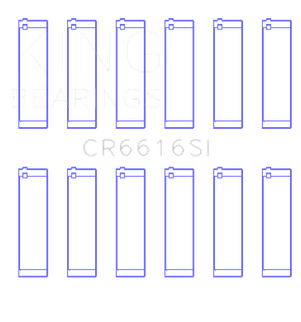 King Engine Bearings Buick / Chevrolet V6 (STD Size) SI-Series Connecting Rod Bearings Set of 6