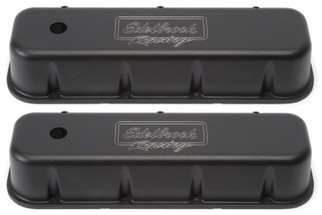Edelbrock Valve Cover Victor Series Chevrolet 1965 and Later 396-502 V8 Tall Black