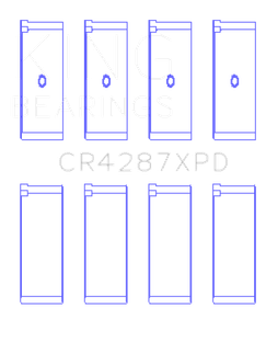 King Honda B18C1/B18C5 16V (Size 0.25mm - Predoweled for Alum Rods) Performance Rod Bearing Set