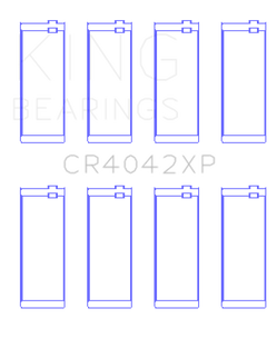 King BMW M40/M42/M43/M44 1.6L/1.8L/1.9L Connecting Rod Bearings (Set of 4) - Size +.026mm
