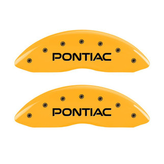 MGP 4 Caliper Covers Engraved Front Pontiac Rear Gto Yellow Finish Black Char 2004 Pontiac GTO