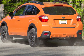 Rally Armor 13-17 Subaru Crosstrek XV Black UR Mud Flap w/Red Logo