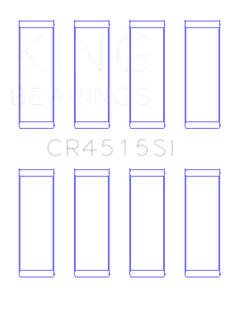 King Engine Bearings Ford/Mazda 2.0L Duratec (Size+ 0.5) Silicon Bi-Metal Aluminum Rod Bearing Set