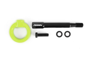 PERRIN 22-26 Subaru WRX / 18-23 Crosstrek / 20-25 OBXT Tow Hook Kit (Front) - Neon Yellow