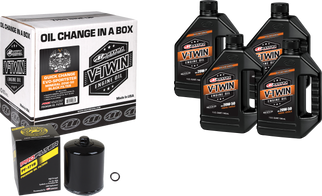 V-twin Oil Change Kit Evo Mineral Black Filter