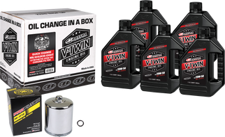 V-twin Syn Oil Change Kit M8 Chrome Filter