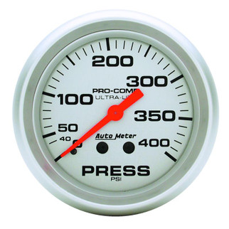 Autometer Ultra-Lite 66.7mm Mechanical 0-400 PSI Pressure Gauge