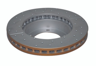 DBA 98-05 Lexus LX 470 / 98+ Toyota Landcruiser 100 Series Front Drilled & Slotted 4000 Series Rotor