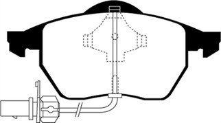 EBC 00-01 Volkswagen Passat 1.8 Turbo Greenstuff Front Brake Pads