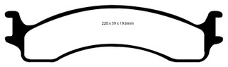 EBC 00-02 Dodge Ram 2500 Pick-up 5.2 2WD Yellowstuff Front Brake Pads
