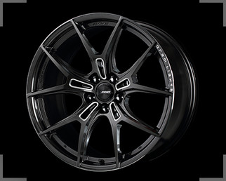 Gram Lights 57FXZ 20x9.5 +35 5x114.3 Super Dark Gunmetal and Machining Rim Edge DC Wheel