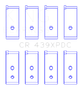 King Engine Bearings Honda 4 B18A1/B18B1 Connecting Rod Bearing Set - Size STD