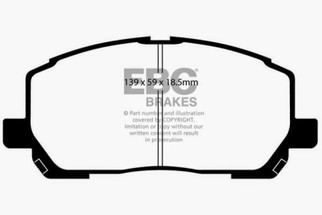 EBC 00-03 Toyota Highlander 2.4 2WD Yellowstuff Front Brake Pads