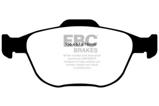 EBC 02-04 Ford Focus 2.0 SVT Greenstuff Front Brake Pads