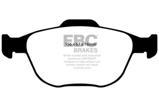 EBC 02-04 Ford Focus 2.0 SVT Redstuff Front Brake Pads
