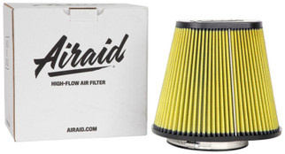 Airaid Universal Air Filter - Cone 6in Flange x 10-3/4x7-3/4in B x 7x4in T x 9in H - Synthaflow