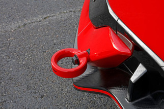 PERRIN 17-21 Honda Civic Si/Type R/Touring/Hatchback Tow Hook Kit Rear - Red