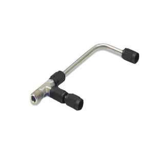Nitrous Express 4150 Gemini SS Solenoid to Plate Connectors (New Style) - Red