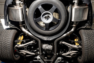 Corsa 2021-2025 Dodge Durango SRT Hellcat Cat-Back 2.75in Dual Rear Exit Xtreme 4.5in Black PVD Tips