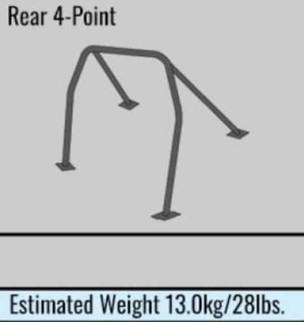 Cusco Safety 21 4-Passenger 4-Point Steel Black Roll Cage Honda Civic EK9/EK4/Sunroof EX
