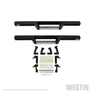 Westin 07-18 Jeep Wrangler JK 2dr. HDX Stainless Drop Nerf Step Bars - Tex. Blk