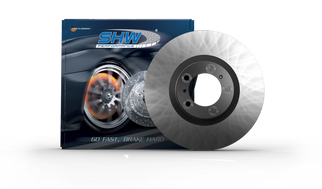 SHW 93-95 Porsche 928 GTS 5.4L Left Front Smooth Monobloc Brake Rotor (92835104501)