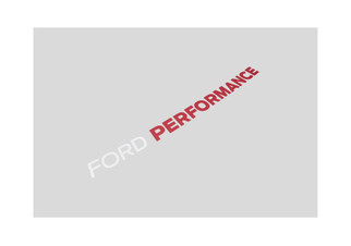 Ford Racing Ford Performance Bronco Windshield Banner - White/Red