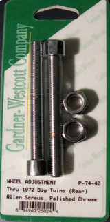 Rear Wheel Adjustment Bolts 72 And Earlier Big Twin Model