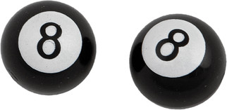 Valve Stem Caps 8 Ball Pr
