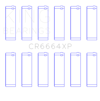 King Engine Bearings Buick V6 (Size STD) XP - Series Performance Rod Bearing Set