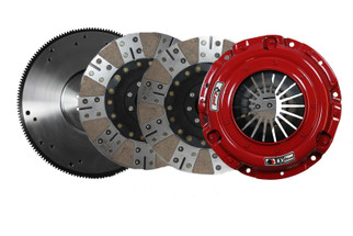 McLeod RXT Twin Disc Clutch 6 Bolt LS Motor 9 11/16 x 1 1/8 x 10 BRZ Facing w/Aluminum Flywheel