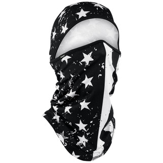 Sportflex Series Convertible Balaclava Black & White Flag