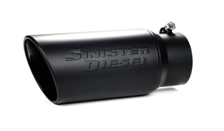 Sinister Diesel Black Ceramic Coated Stainless Steel Exhaust Tip (4in to 6in)