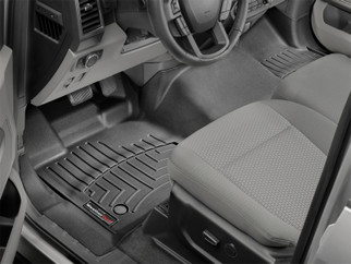 WeatherTech 2015+ Ford F-150 Regular Cab Front FloorLiner - Black