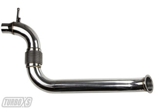 Turbo XS 2015+ Ford Mustang Ecoboost Downpipe w/ High Flow Catalytic Converter