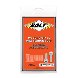 M6 Euro Torx Flange Bolt Assortment 100 Piece Kit