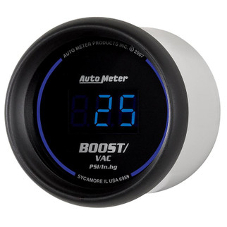 Autometer Cobalt Digital 52.4mm Black Vacuum/Boost Gauge