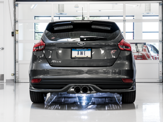 AWE Tuning Ford Focus ST Touring Edition Cat-Back Exhaust - Non-Resonated - Diamond Black Tips